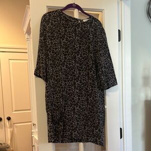 Equipment Lightweight Leopard Print Dress